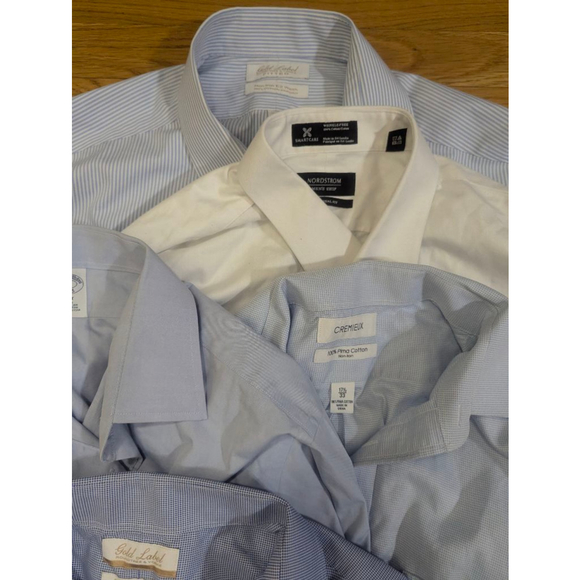 Men's Button Down Shirt Lot XL 17 18 set of 7 +2 - Picture 3 of 6